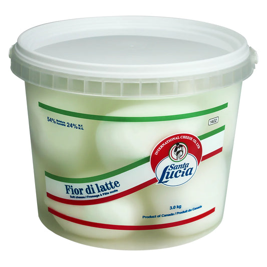 Santa Lucia Fior Di Latte Fresh Mozzarella Cheese, Approx. 12 balls, 250 g each, 3 kg