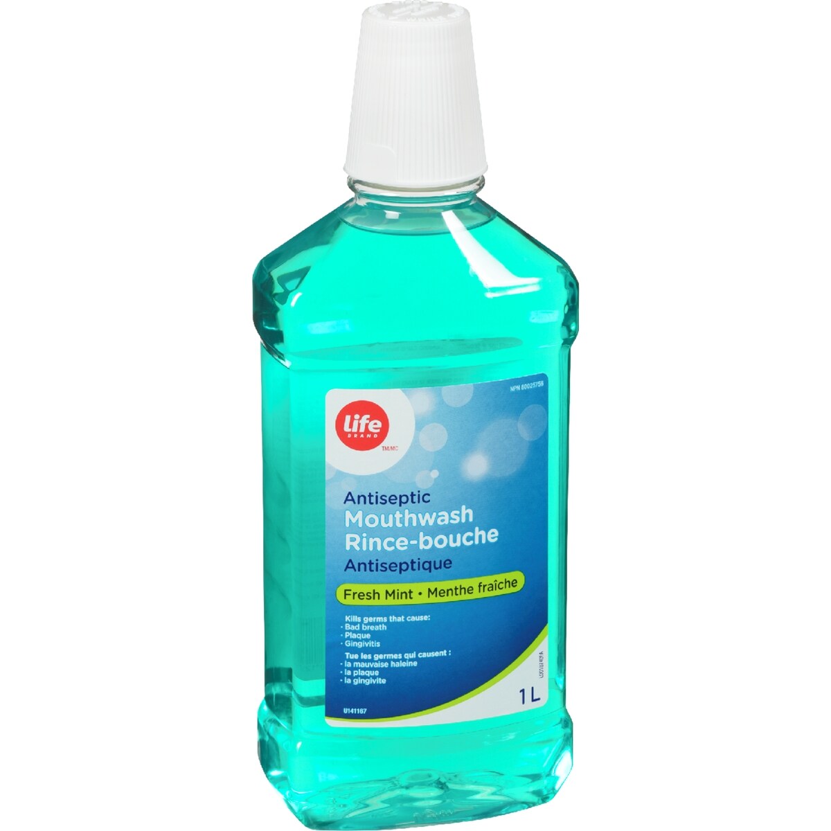 Life Brand Antiseptic Mouthwash Original, 1000 mL