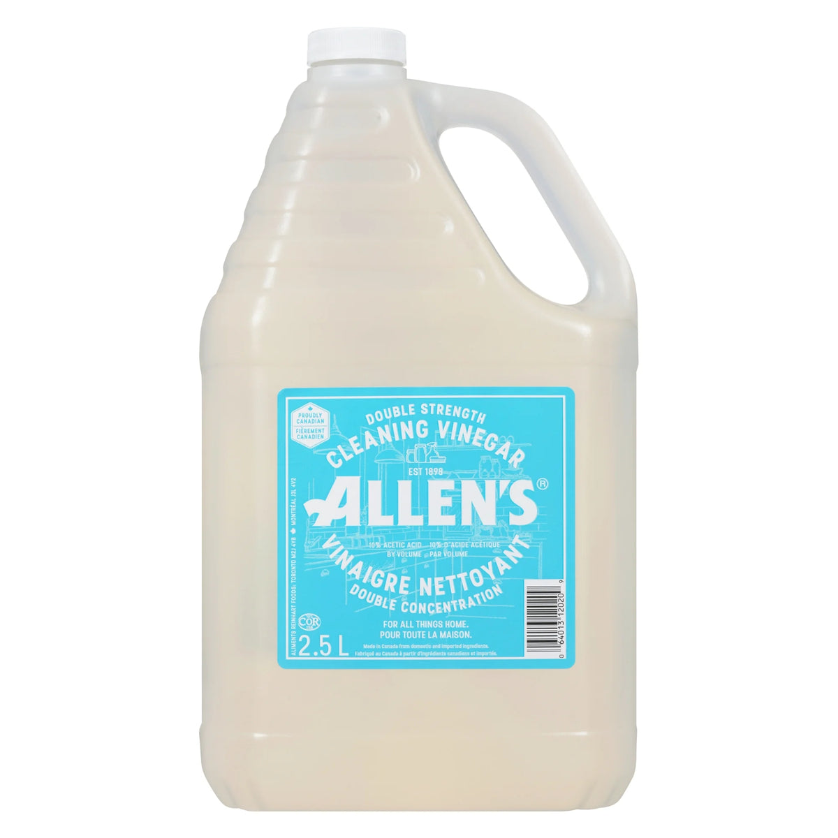 Allen's Double Strength Cleaning Vinegar, 2.5 L