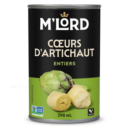 M'Lord Whole Artichoke Hearts, 398 mL