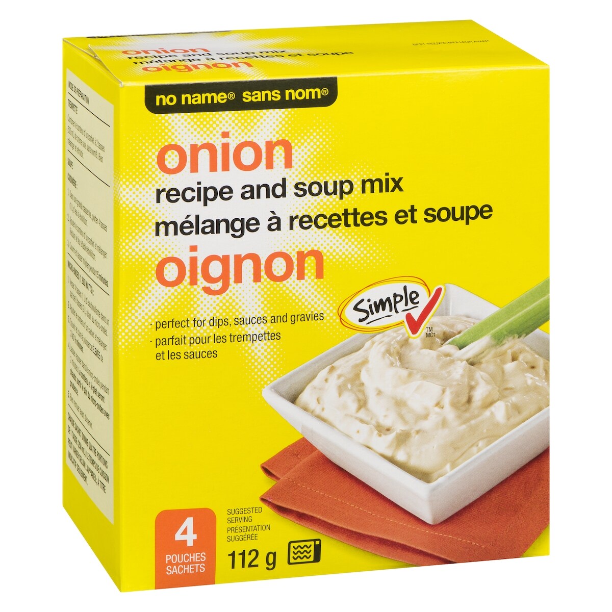 No Name Onion Soup Mix, 4 × 28 g