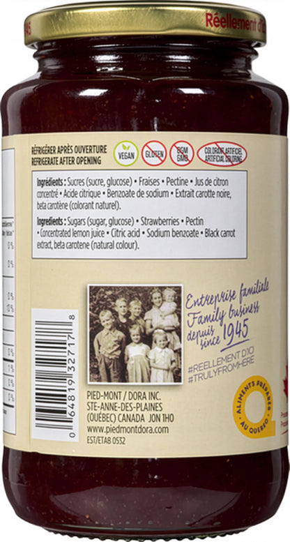 Dora Strawberry Traditional Jam With Pectin, 500 mL