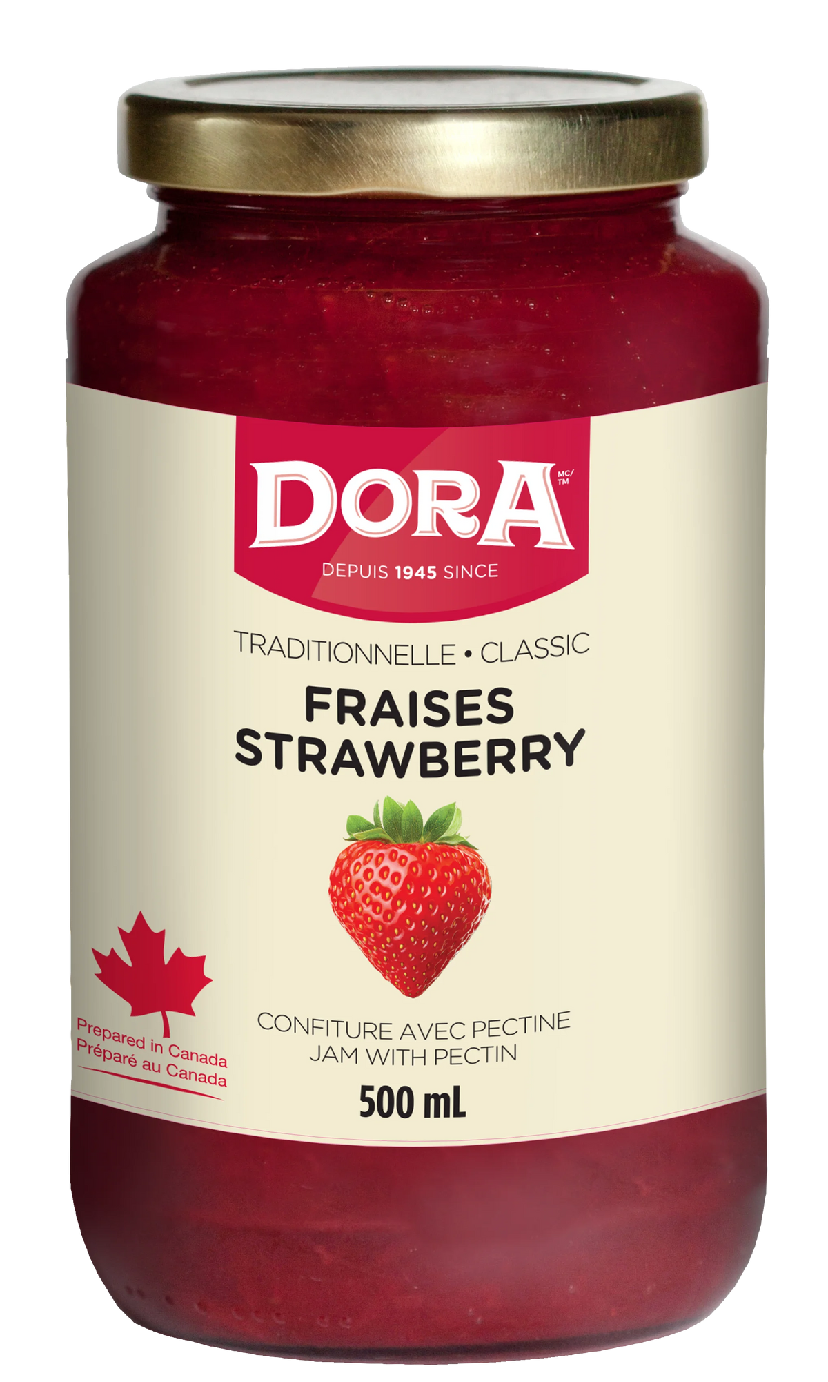 Dora Strawberry Traditional Jam With Pectin, 500 mL