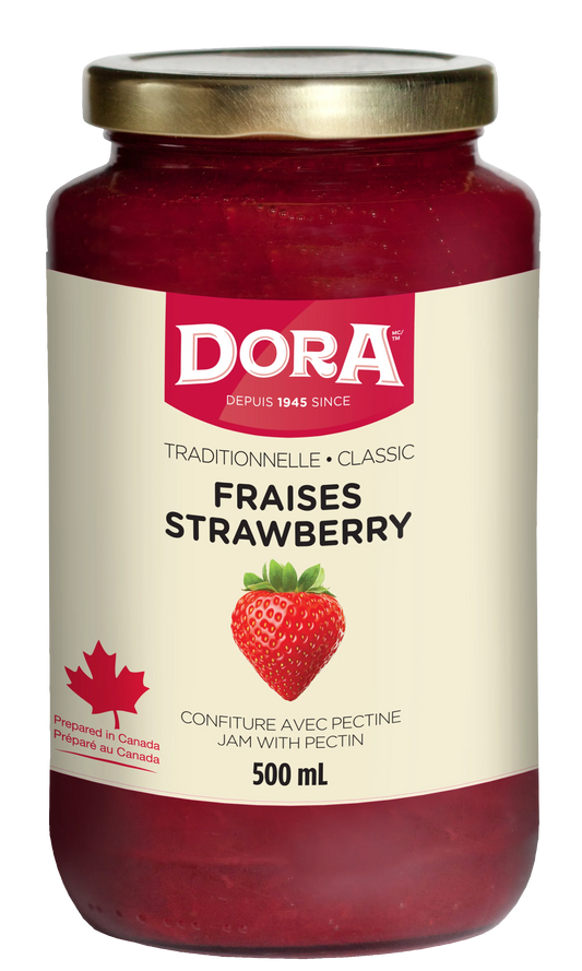 Dora Strawberry Traditional Jam With Pectin, 500 mL