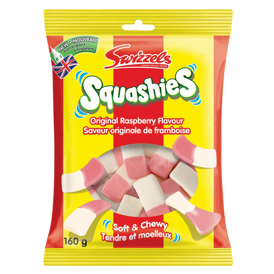 Squashies Raspberry, 10 × 160 g