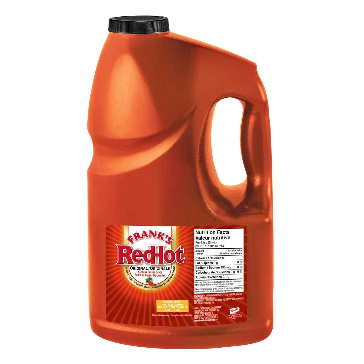 Frank's RedHot Original Cayenne Pepper Sauce, 3.78 L