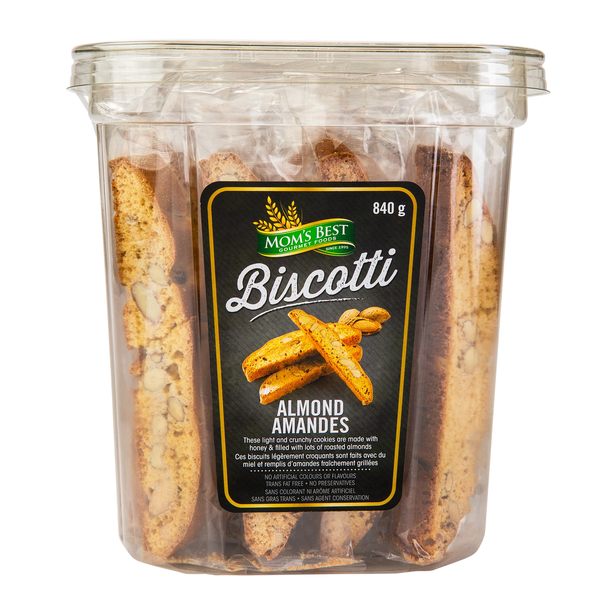 Mom's Best Gourmet Foods Almond Biscotti, 840 g