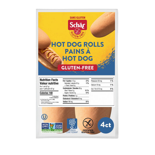 Schar Gluten-Free Hot Dog Rolls, 228 g