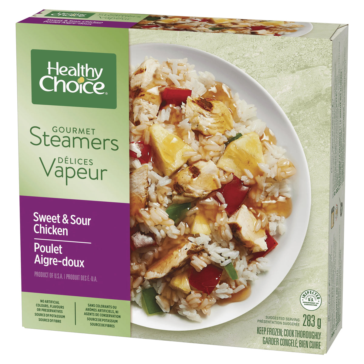 Healthy Choice Gourmet Steamers Sweet & Sour Chicken Frozen Meal, 283 g