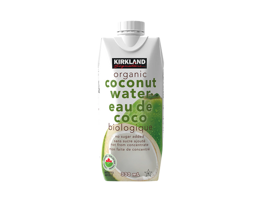 Kirkland Signature Organic Sugar Free Coconut Water, 12 × 330 mL