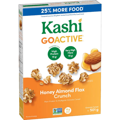 Kashi GoActive Honey Almond Flax Crunch Granola Cereal, 501 g