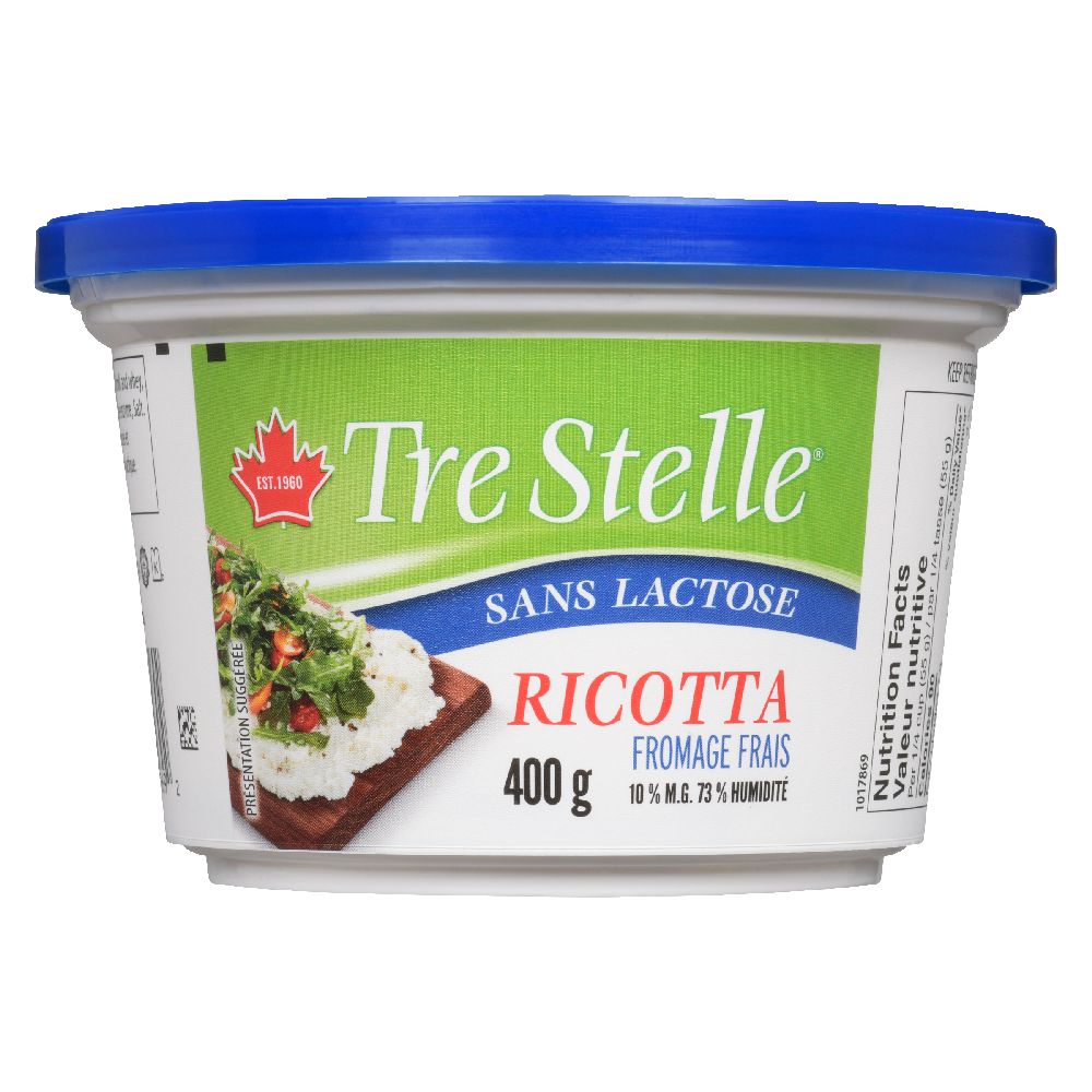 Tre Stelle Lactose Free Ricotta Cheese, 400 g