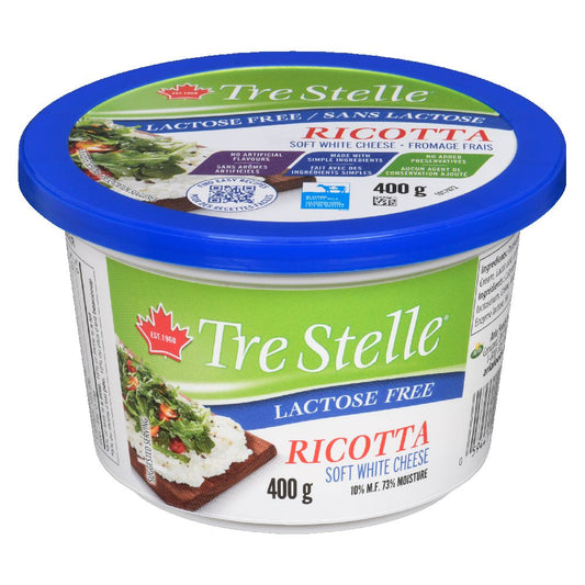 Tre Stelle Lactose Free Ricotta Cheese, 400 g