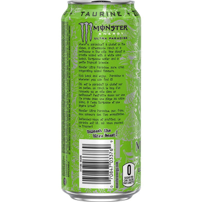 Monster Energy Ultra Paradise Energy Drink Can, 473 mL