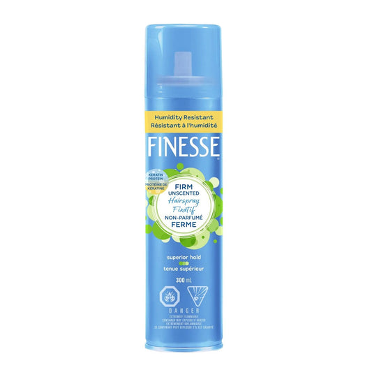 Finesse Firm Hold Unscented Aerosol Hairspray, 300 mL