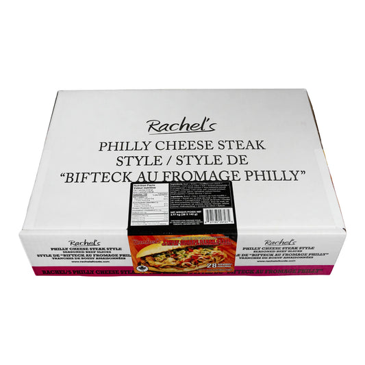 Rachel's Frozen Philly Cheese Steak Style Seasoned Beef Slices, 28 × 141 g