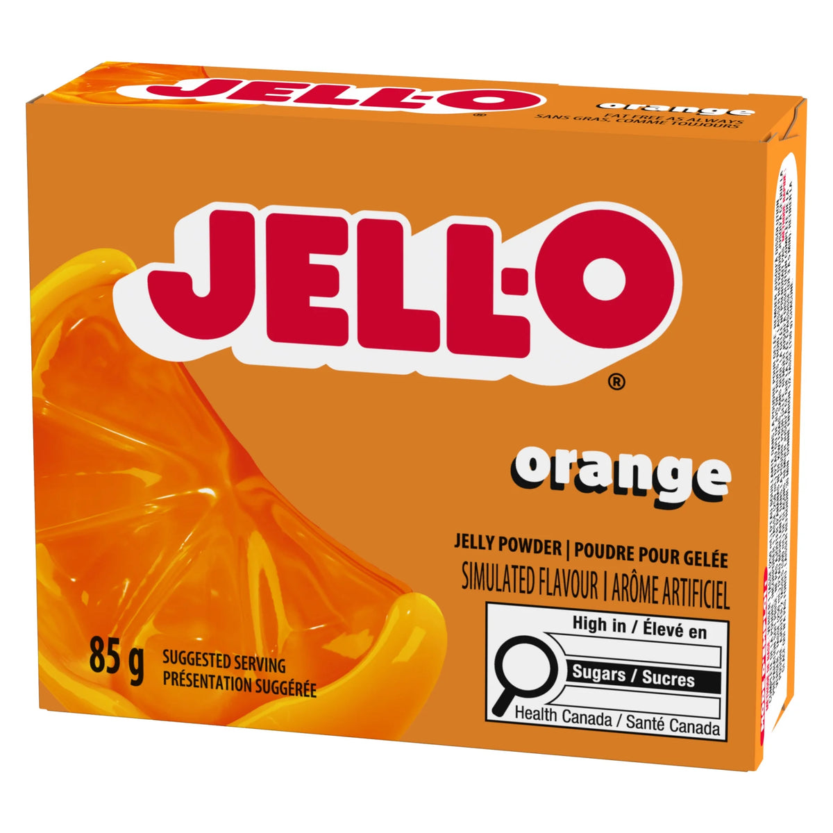Jell-O Orange Jelly Powder Gelatin Mix, 85 g
