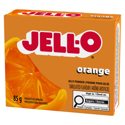 Jell-O Orange Jelly Powder Gelatin Mix, 85 g