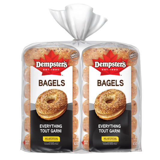 Dempster's Everything Bagels, 12 count