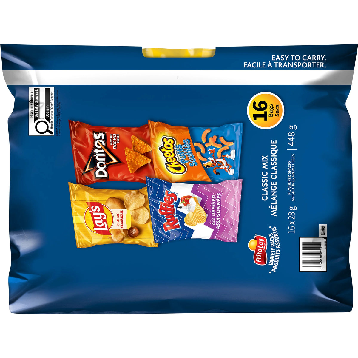 Frito-Lay Classic Mix Snacks Variety Pack, 16 × 28 g