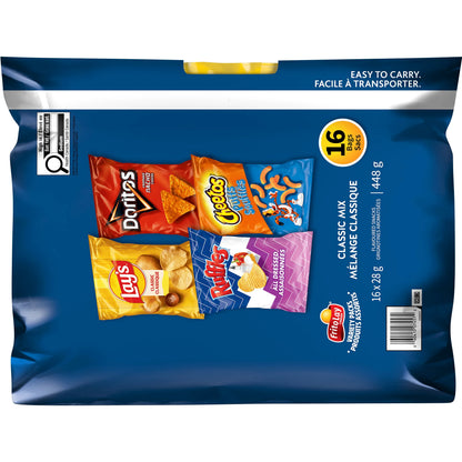 Frito-Lay Classic Mix Snacks Variety Pack, 16 × 28 g