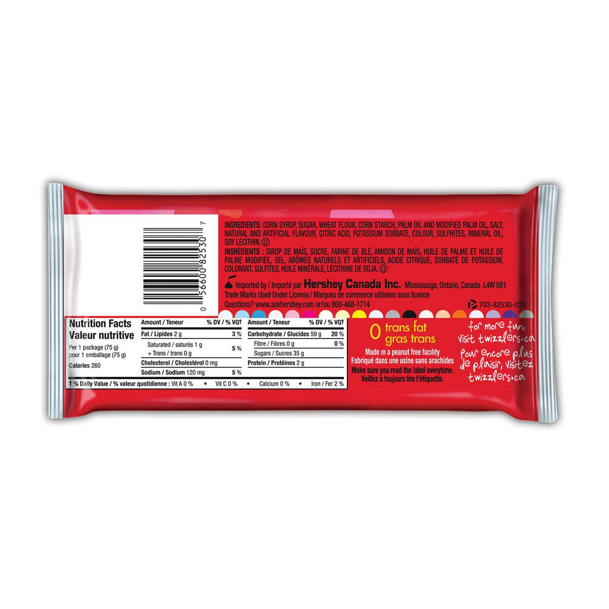 Twizzlers Nibs Cherry Candy, 75 g