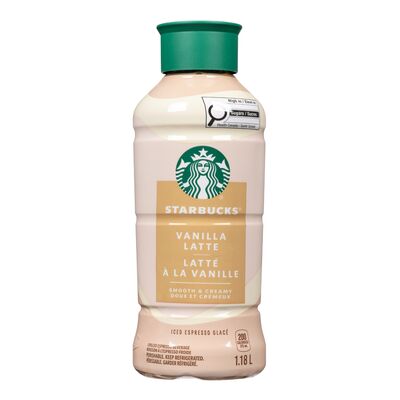 Starbucks Vanilla Latte Flavoured Iced Espresso, 1.18 L