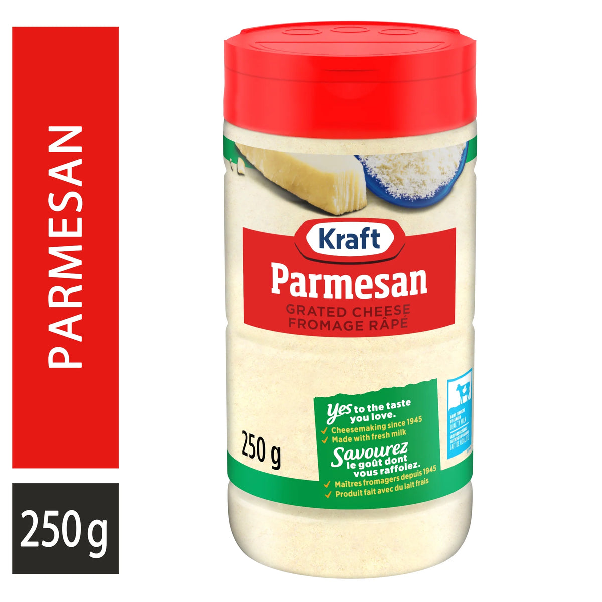 Kraft Grated Parmesan Cheese, 250 g