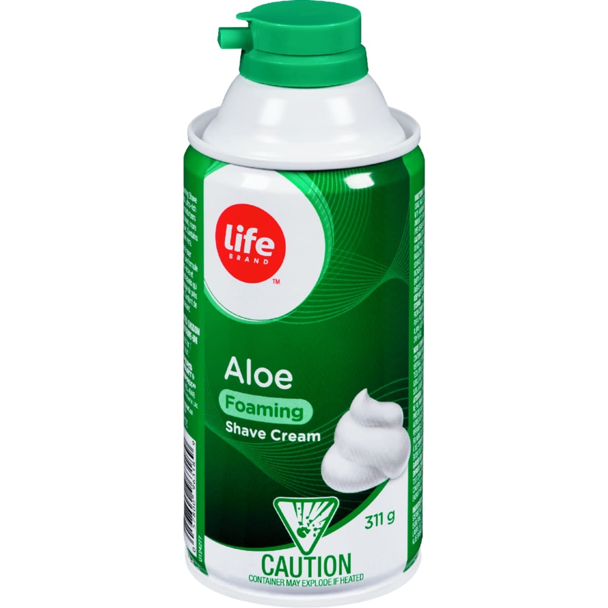 Life Brand Foaming Shave Cream Aloe Vera, 311 g