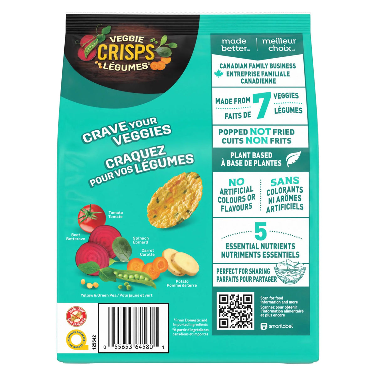 Dare Veggie Crisps Sea Salt, 100 g