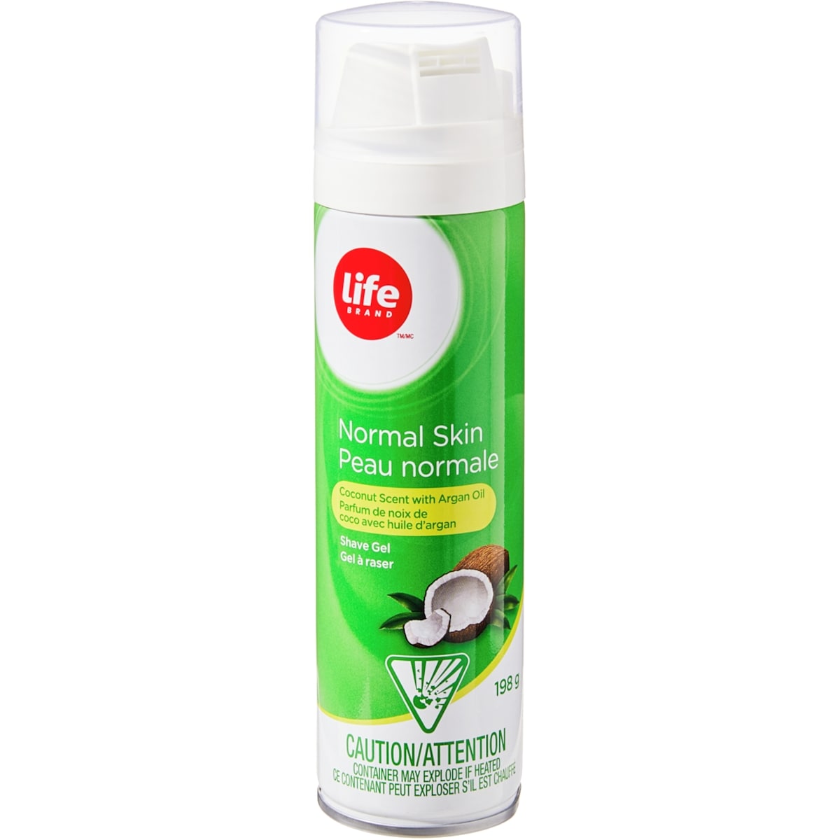 Life Brand Coconut Scent Normal Skin Shave Gel, 200 mL