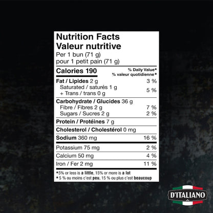 D'Italiano Original Crustini Buns, 8 count, 568 g