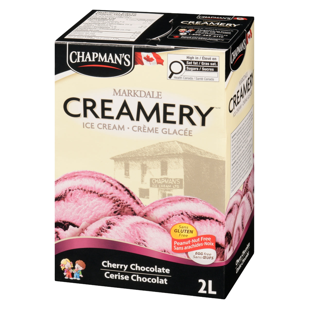 Chapman's Cherry Chocolate Ice Cream, 2 L
