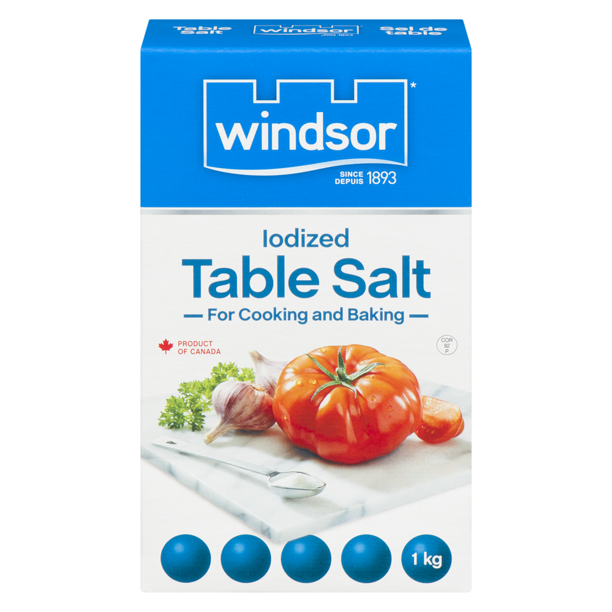 Windsor Iodized Table Salt, 1 kg