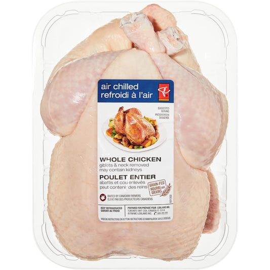 President's Choice Air Chilled Whole Chicken, 1.7 kg