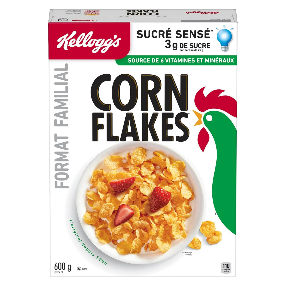 Kellogg's Corn Flakes Cereal, 600 g