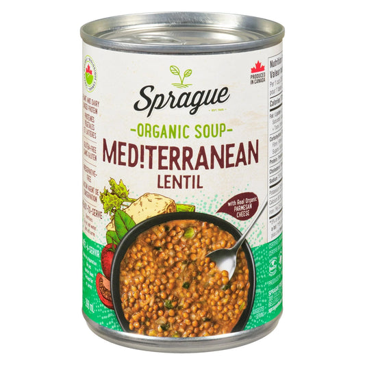Sprague Organic Mediterranean Lentil Soup, 398 mL
