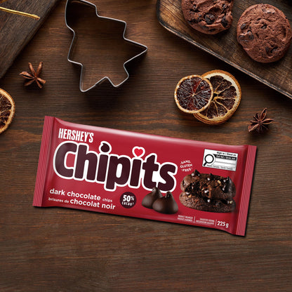 HERSHEY'S Chipits Special Dark Chocolate Chips, 225 g