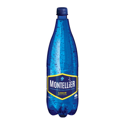Montellier Lemon Carbonated Natural Spring Water, 1 L
