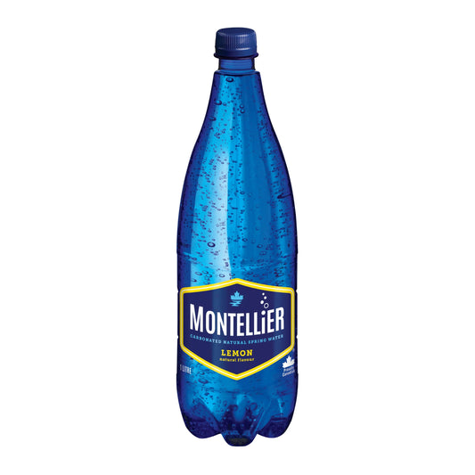 Montellier Lemon Carbonated Natural Spring Water, 1 L