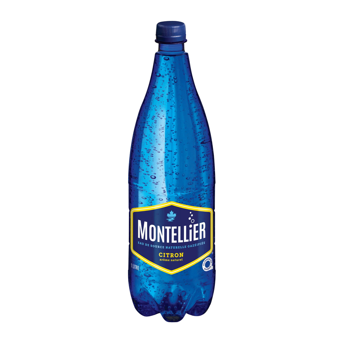 Montellier Lemon Carbonated Natural Spring Water, 1 L