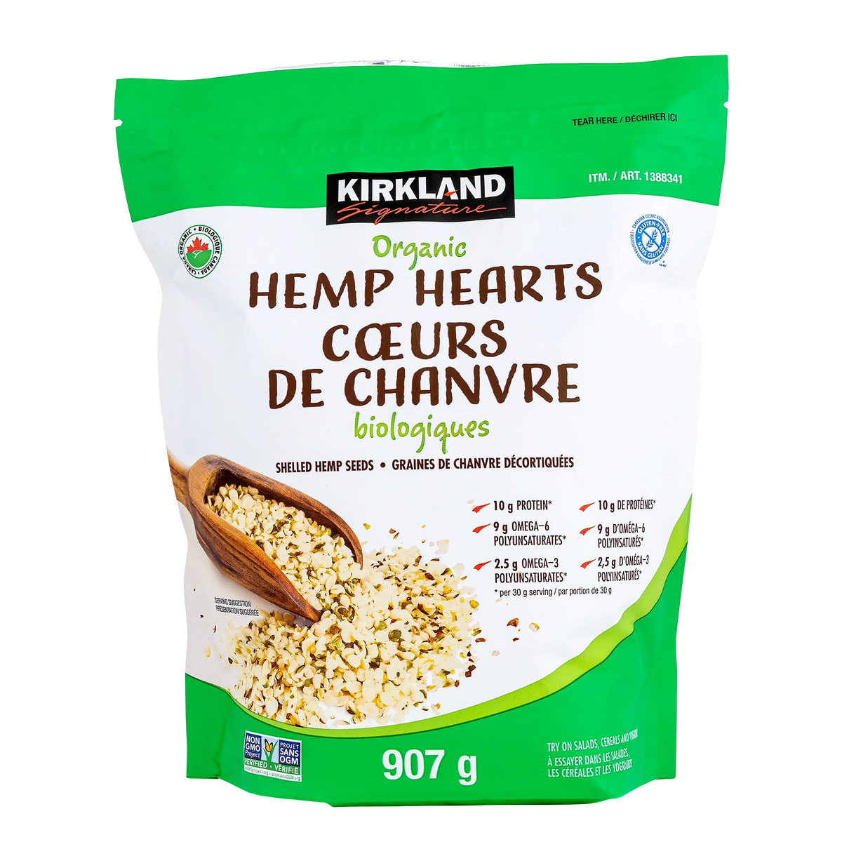 Kirkland Signature Organic Hemp Hearts, 907 g