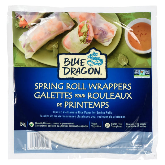 Blue Dragon Spring Roll Wrappers, 134 g