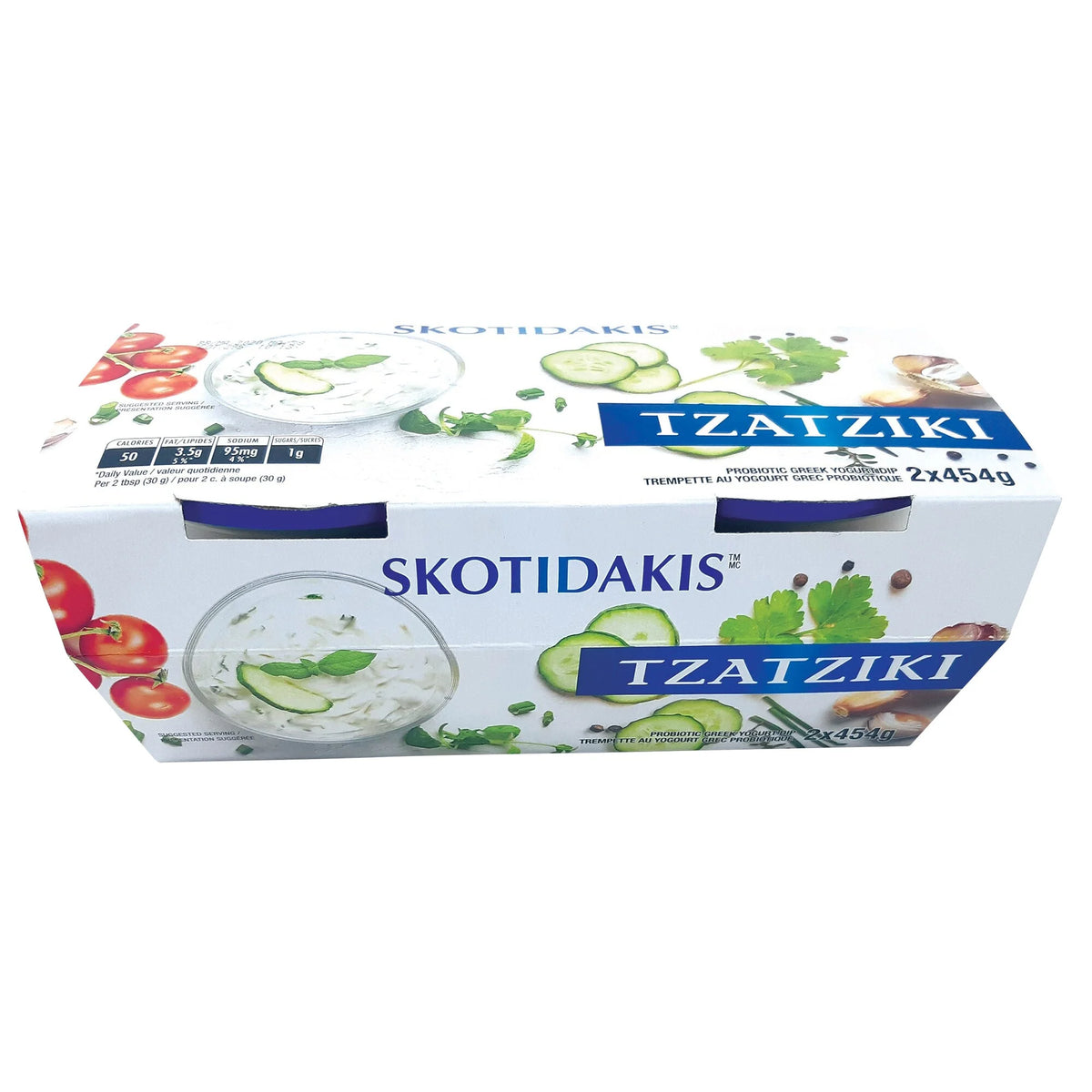 Skotidakis Tzatziki Greek Yogurt Dip, 2 × 454 g