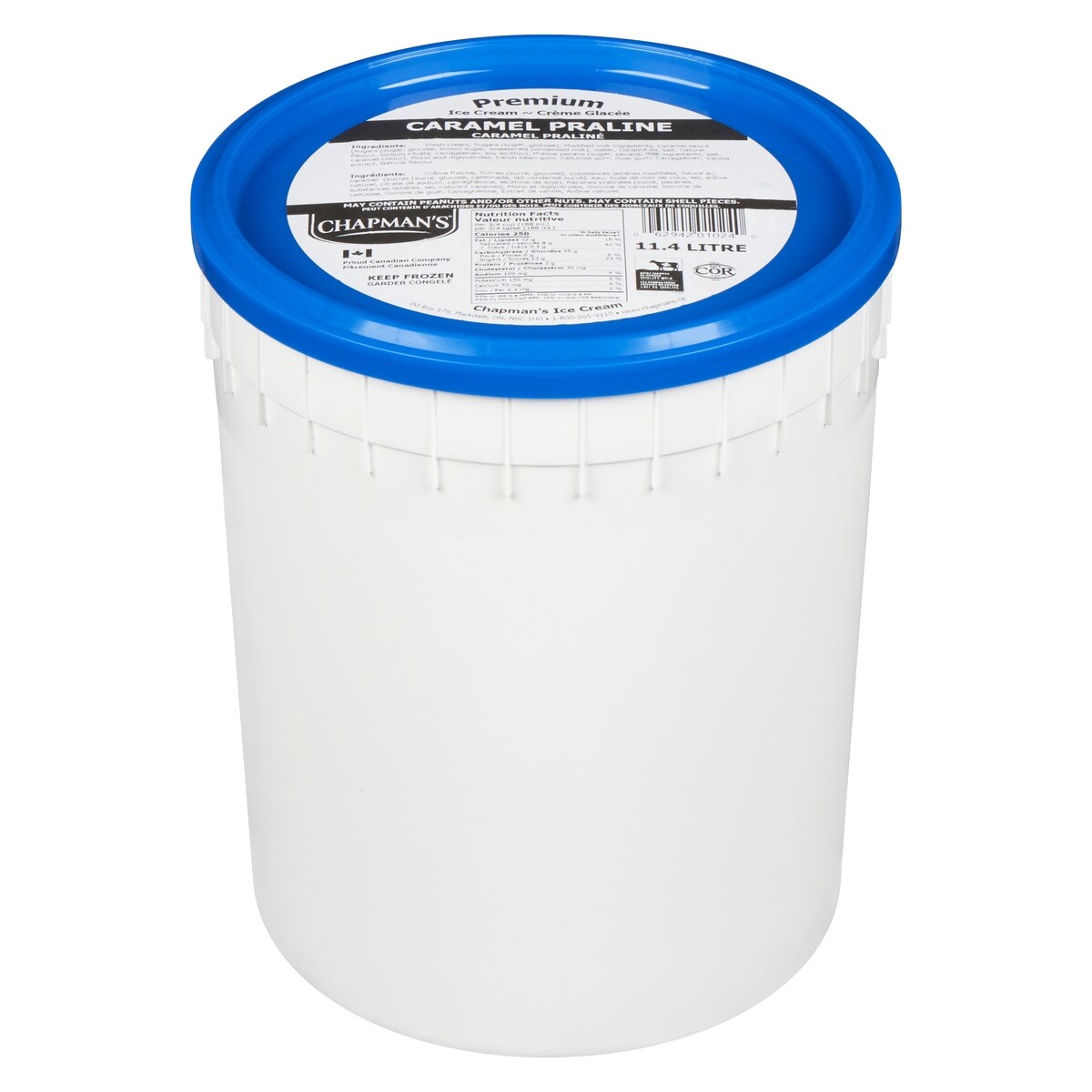 Chapman's Premium Caramel Praline Ice Cream, 11.4 L