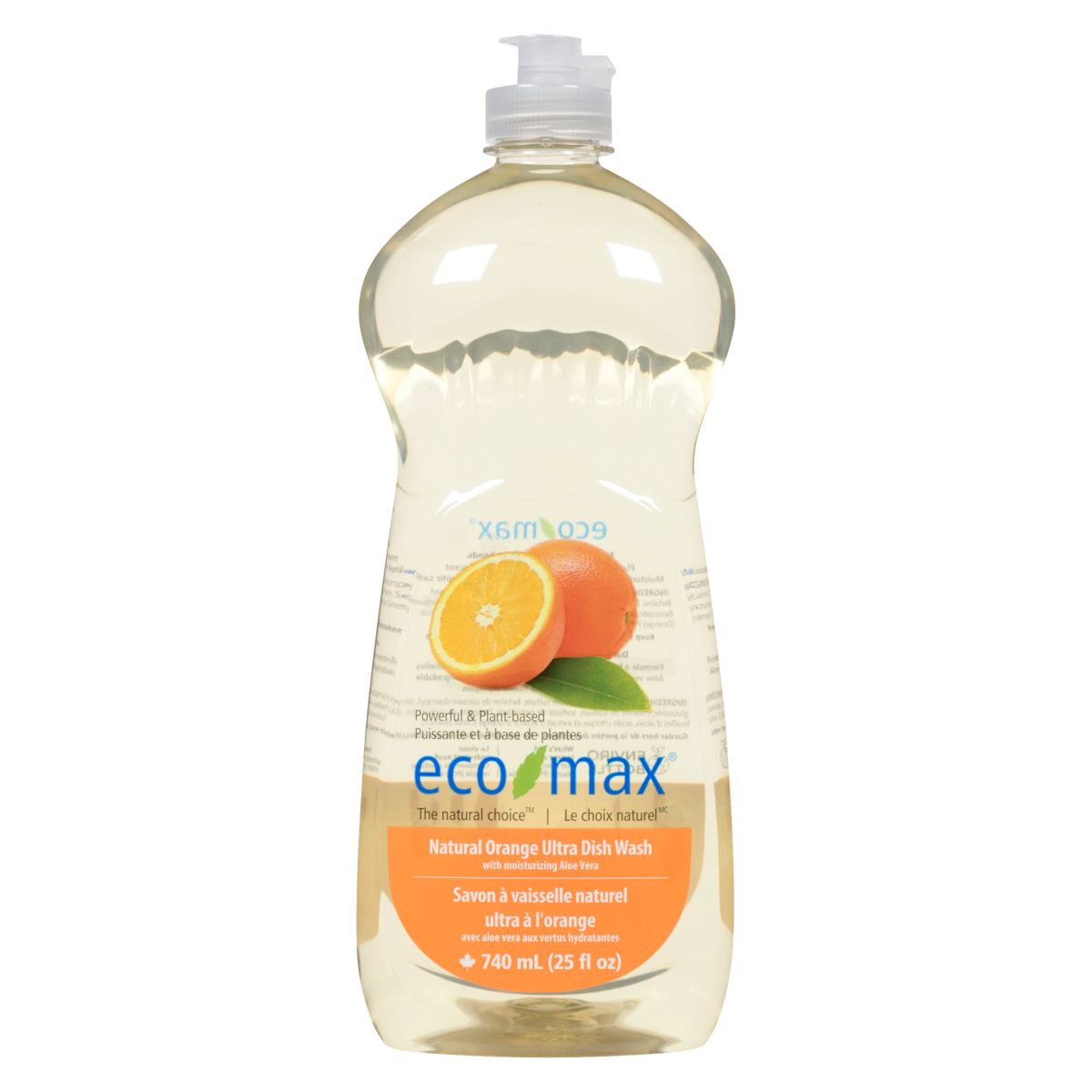 Eco-Max Orange Dish Wash, 740 mL