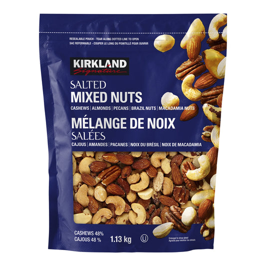 Kirkland Signature Salted Mixed Nuts, 1.13 kg