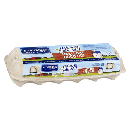 Burnbrae Farms Naturegg Nest Laid White Eggs, Large, 12 count