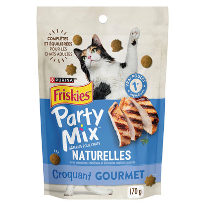 Friskies Party Mix Gourmet Crunch Natural Cat Treats, 170 g