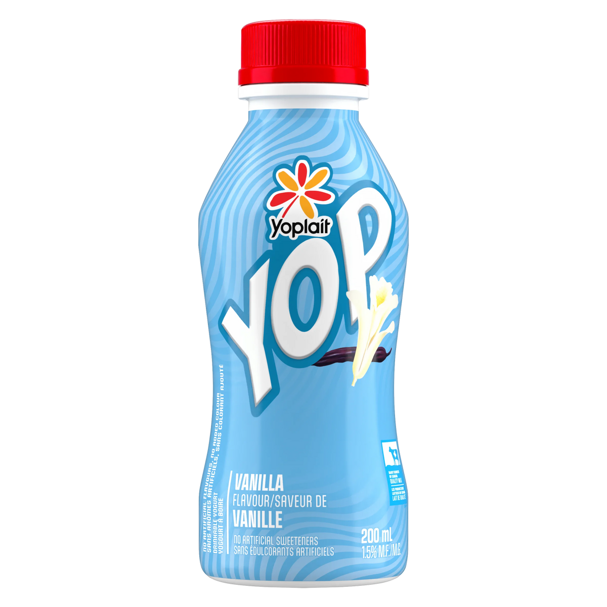 Yoplait Yop 1% Drinkable Yogurt, Vanilla, 200 mL